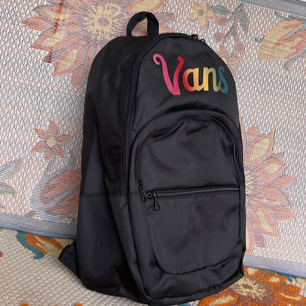 VANS Ranged 2 Backpack Black Women-Men’s Casual School Student Bag VN0A7UFNJNH - Picture 10 of 16